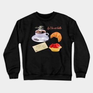 Merry Christmas Breakfast With Coffee Crewneck Sweatshirt